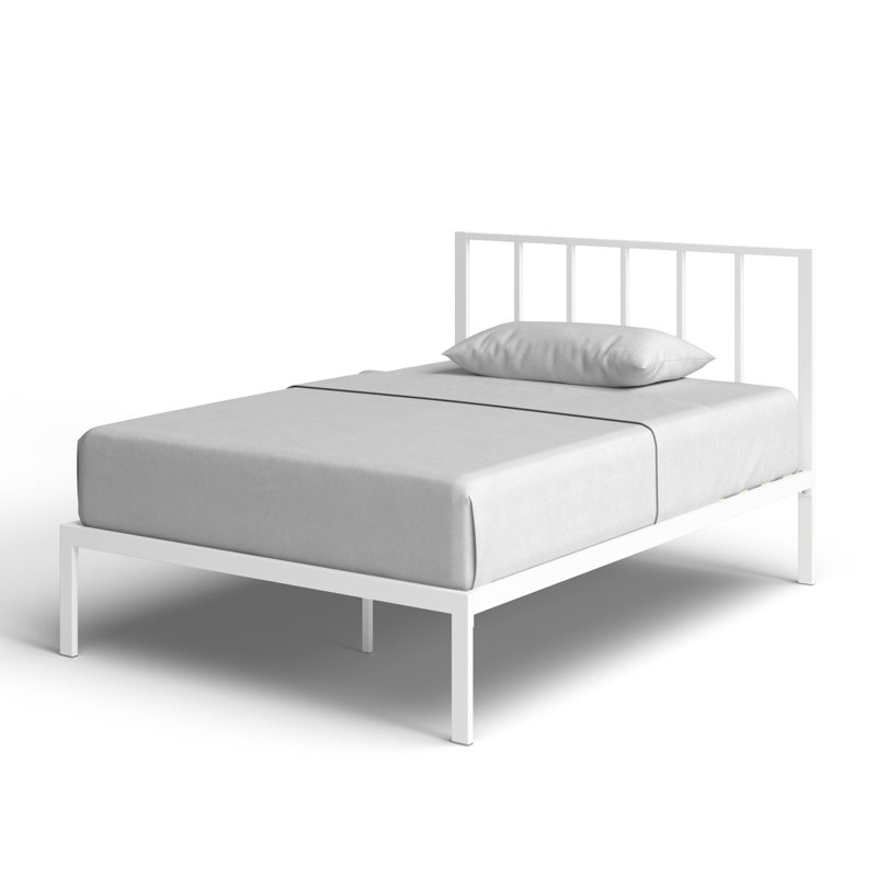 しろページ Zipcode Design™ Aurigae Metal Bed with Vertical Bar
